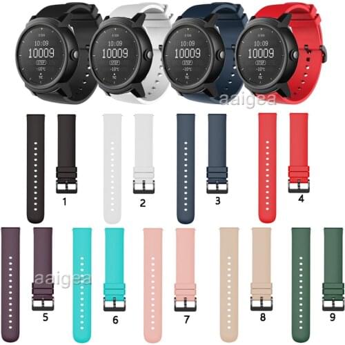 20mm Soft Silicone Sport Strap For Ticwatch 2/Ticwatch E Smart Watch Replacement Band
