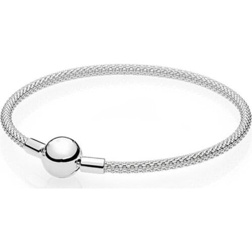 New Exquisite Spherical Mesh Weaving Chain Suitable for Women European Charm Bracelet DIY Jewelry Making Gifts