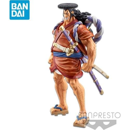 Original BANDAI One Piece DXF The Grandline Men Wano Country Kozuki Oden 17Cm PVC Anime Figure Action Model Collection Toys