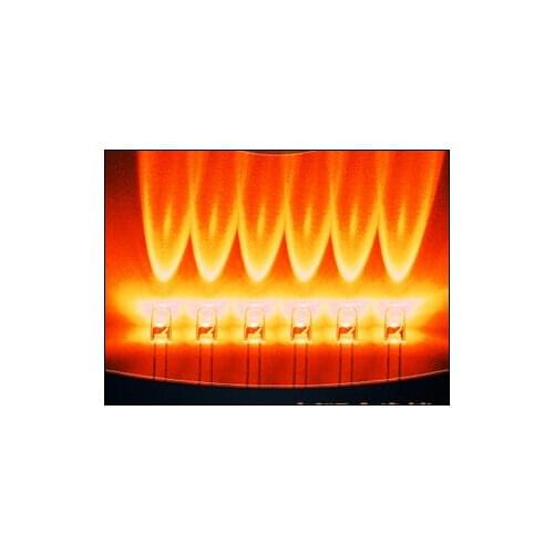 Water Clear Through Hole 5MM Orange Candle Flickering LED Diode