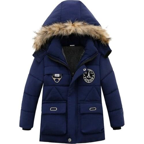 Retail 2018 New winter Children Outerwear Coats boys cotton-padded jacket,Kids duck down cotton coat