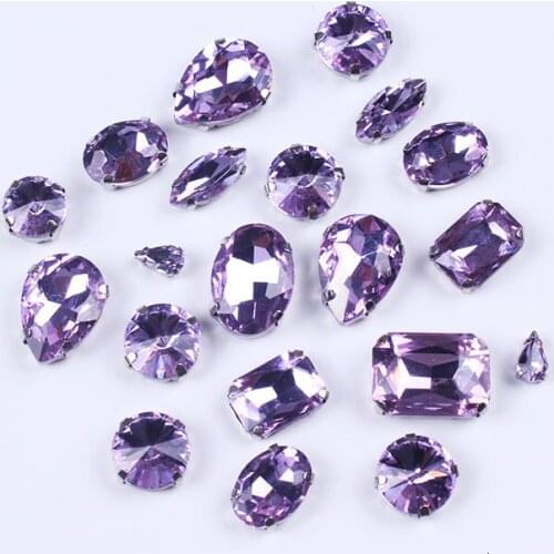 Thermomix Rhinestones Crafts 20 PCS Mixed Crystals Rhinestone Strass Sewn Handiwork Different Shape Rhinestones Style Applique Z