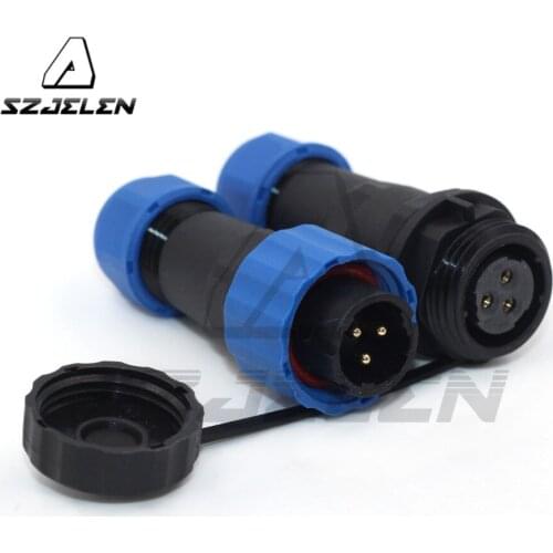Waterproof connector SD16 3pin Power wire connectors, cable connectors , IP67 16mm