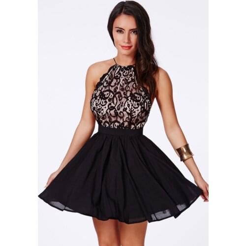 2022 New Sundress Women Vestido De Festa Summer Sleeveless Sexy Backless A-Line Formal Lace Casual Party Skater Dress