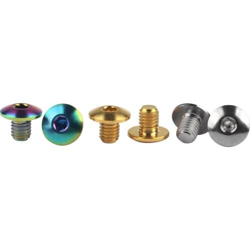 2PCS Titanium Ti M5 Bolts for Shimano XT Brake Handle Oil Cap Bike Bicycle Screws