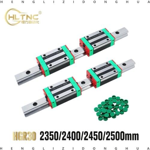 500mm -2600 mm HGH series heavy load ball type linear guide rail 30mm HGR30 with block HGH30CA HGW30 CC For Cutting Machine