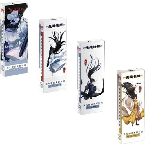 36 Pcs/Set Anime mo dao zhu shi Paper Bookmark Cartoon Book Holder Message Card Gift Stationery