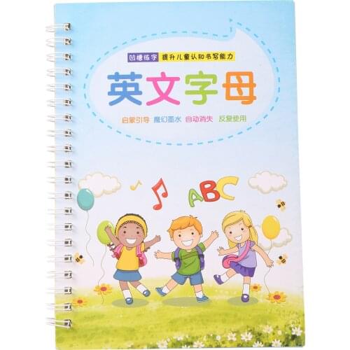 3D Groove English Alphabet Calligraphy Handwriting Practice Copybook Adult Children Kids Style of Calligraphy Exercise Book