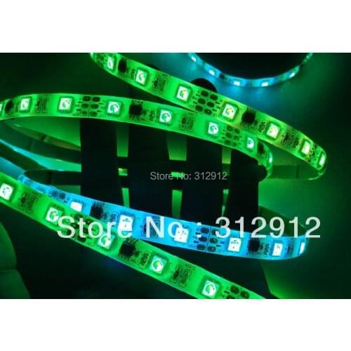 5m DC12V 48leds/m 16pcs ws2811 ic/meter(16pixels) led digital strip;IP65;waterproof by silicon coating