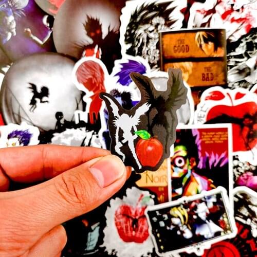 50Pcs Anime Stickers Death Note Stickers Graffiti Stickers Death Note Action Stickers Anime Stickers for Laptop Gifts for Kids