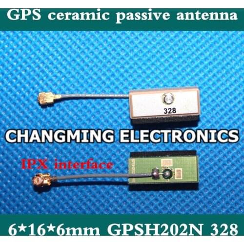 6*16*6mm GPS antenna GPS ceramic passive antenna IPX interface GPSH202N 328 signal good(working 100% Free Shipping)2PCS