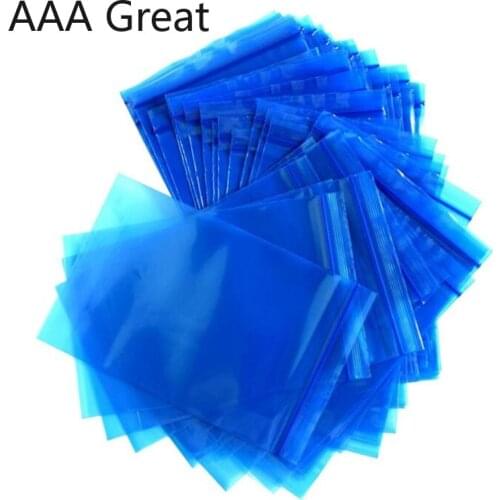 100Pcs/Lot Anti Static Shielding Bags PE Pack Pouches Zip Zipper Lock Top Waterproof Self Seal Package Bags Anti Static Pouch