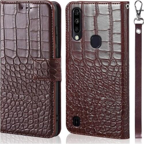 Crocodile Flip Leather Phone Case For ZTE A3 A5 A7 2019 A5 A 7 2020 a6 Wallet Card Holder Stand Book Cover Blade L3 L7 L5 Coque