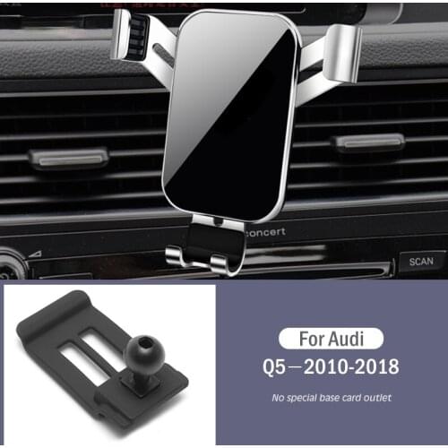 Car Mobile Phone Holder Special Air Vent Mounts Stand GPS Gravity Navigation Bracket For Audi Q5 2010-2018 Car Accessories