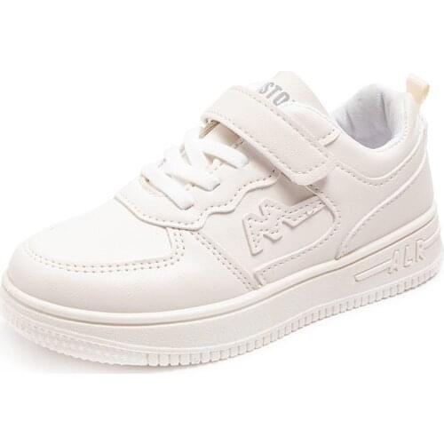 Childrens White Shoes Girls' White Shoes Boys' Casual Sneakers Elementary School Students' Sports Shoes Kids Nreathable Shoes