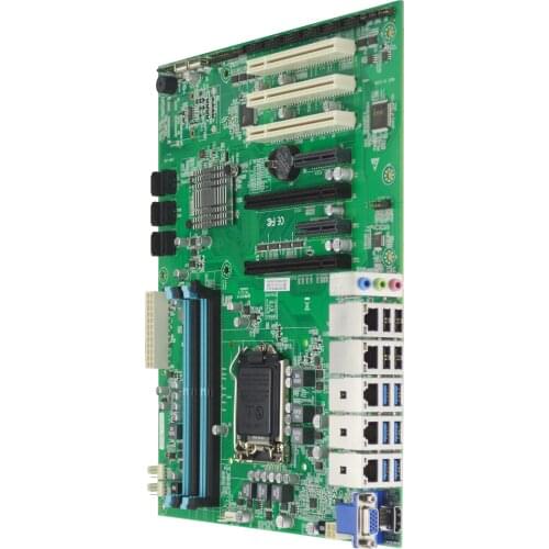 EAMB-1585 industrial motherboard ddr4 LGA1151 6/7Gen i3/i5/i7 5*LAN 6*SATA 4*PCIE 3*PCI 14*USB MINI-PCIE