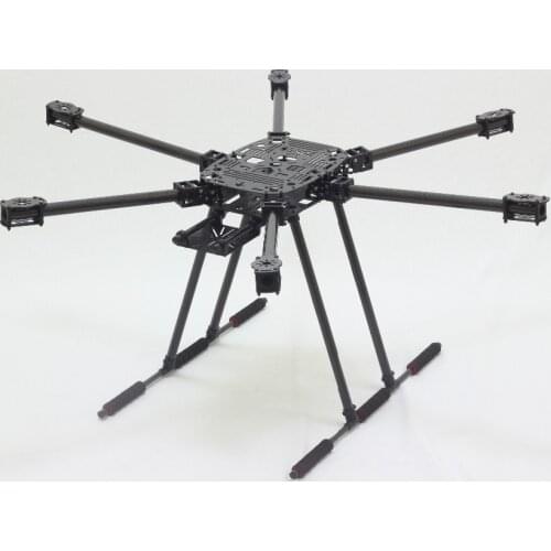 ZD850 Full Carbon Fiber ZD 850 Frame Kit with Unflodable Landing Gear Foldable Arm for FPV DIY Aircraft Hexacopter JMT