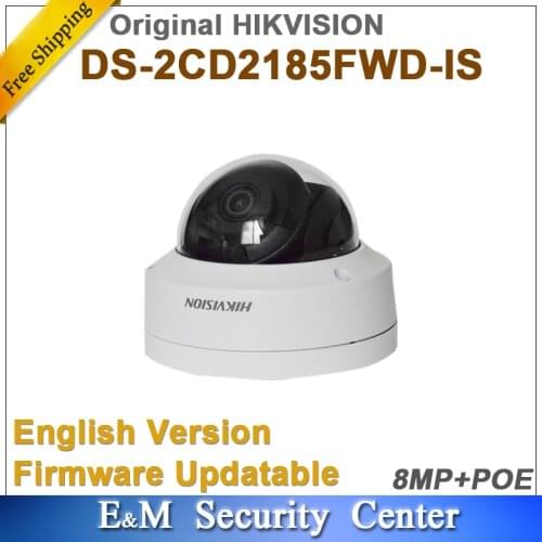 Wholesale Original Hikvision DS-2CD2185FWD-IS Audio Alarm I/O 8MP Network Dome Camera CCTV POE IP IR IP67 Egnlish Firmware