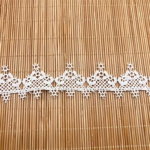 Polyester Narrow Flower Embroidered Lace Trim Holow DIY Underwear Ribbons For Needlework V2918
