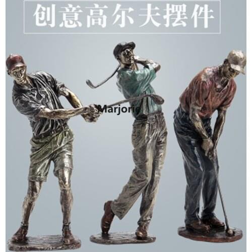 2020 Hot Sports Golfer Resin Crafts Home Wine Cabinet Decoration Ornaments Souvenirs Modern and Simple Living Room Decoration