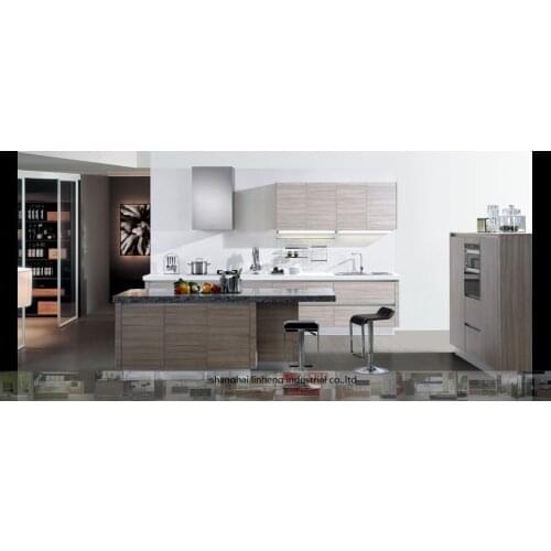 Melamine/mfc kitchen cabinets(LH-ME013)