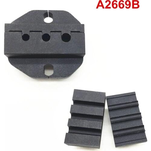 Crimping jaws dies set A2669B for attach metal sheath aglet to the end of laces