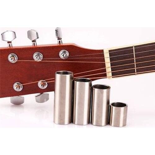 Guitar Slide Bar Stainless Steel Metal Finger Slides For Guitar String Instruments Guitar Accessories