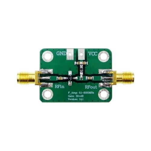 New 0.1-2000MHz RF wideband amplifier gain 30dB low-noise amplifier LNA Board Modules 25X52mm Board