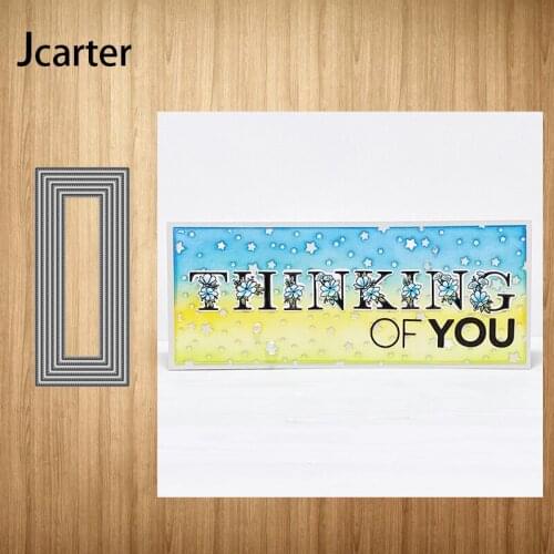 New Design Metal Cutting Dies Multiple Rectangle Frame Craft Stencil for Scrapbooking Handmade Card Make Shape Album Decor Model