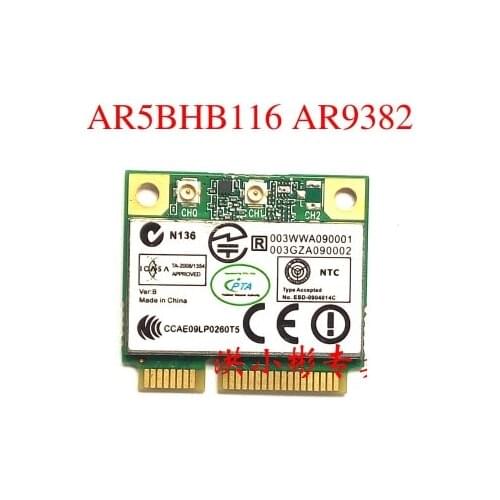 SSEA Wholesale Original New Wireless Card for Atheros AR9382 AR5BHB116 Half Mini PCI-e Card 300Mbps