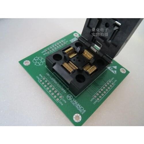 Original YAMAICHI IC Test Seat IC51-0644-807 Burning Programmer LQFP64 QFP64 Socket Adapter