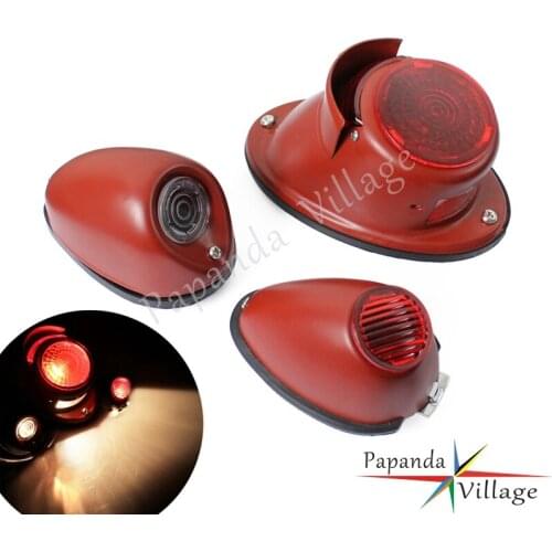 Papanda Motorcycle Brake Tail Stop Light Rear Mudguard Light Sets for BMW M72 R75 K750 KS750 R12 R51 R61 R66 R71