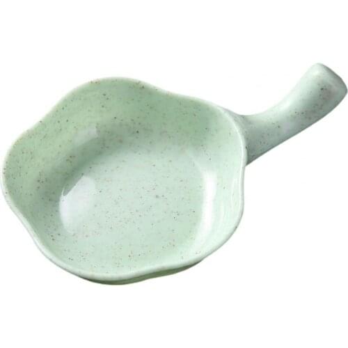 Dish Seasoning Plate Flower Shape with Handle Small Size Plates Serving Saucers Bowl for Home Restaurant Sauce Dipping Plate