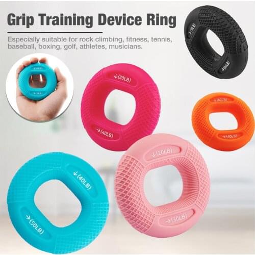 Grip Strengtheners Adults Fitness Ring Silicone Hand Exerciser Squeezer Gripper for Home Gym Exerciser Muscle Training