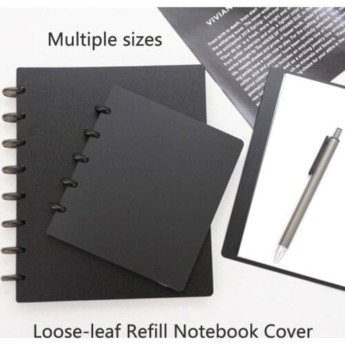 2 Sheets Multiple Sizes Loose-leaf Refill Notebook Cover Mushroom Hole Notebook Cover Binder Shell Simplicity Frosted PP Folder