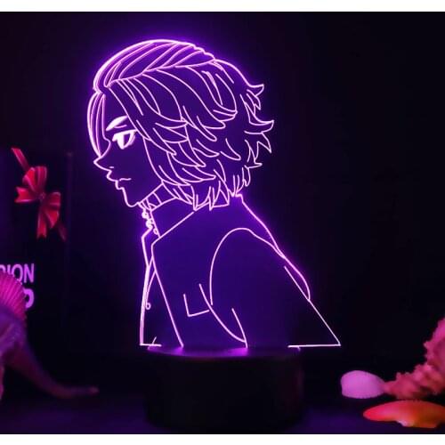 Manga Tokyo Revengers Mikey LED Light for Child Bedroom Decor Night Light Birthday Gift Room Table Anime Tokyo Revengers 3d Lamp