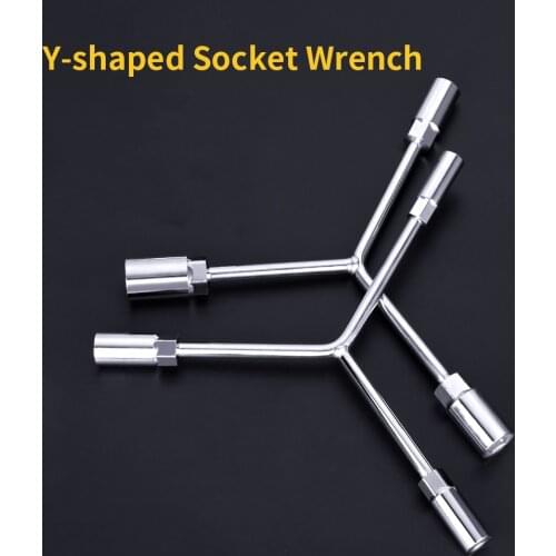 Trigeminal Hexagon Socket Wrench Cr-V High Hardness Electroplating Anti-rust Wrench Y-type Car Tire Repair Machine Repair Tool