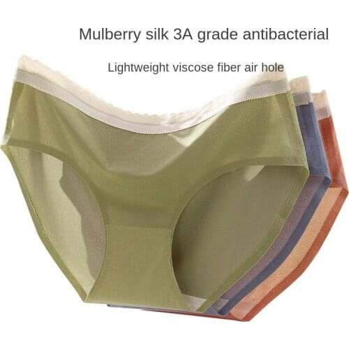 New Womens Cotton Underwear Sexy Lace Panties Fashion Color Matching Briefs Seamless Comfort Underpants Female Lingerie