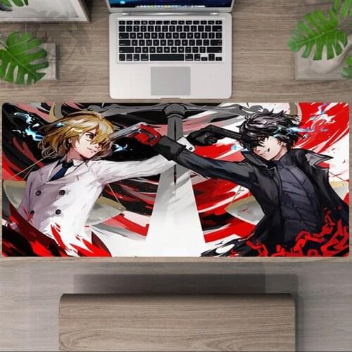 Extended Pad Anime Mouse Mat Computer Persona 5 Desk Mat Gamer Gaming Keyboard Long Mouse Pad and Mousepad Gamer Rubber Non-Slip