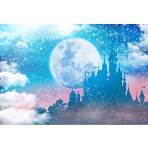 Big moon stars newborn backdrops photo studio vinyl prince photo shots backdrops for photo Studio accessories photophone NB-208