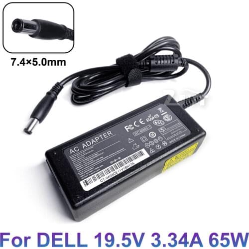 19.5V 3.34A 65W 7.4*5.0mm AC Laptop Power Adapter Charger For DELL Latitude 7480 7490 D620 D630 D800 E7240 E7270 E7450 E6230