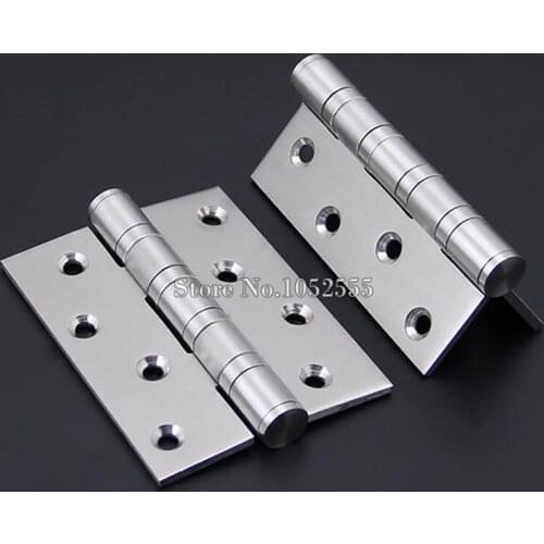 Brand New 1Pair=2PCS DOOR HINGES BALL BEARING Butt Internal Stainless steel finish 4Inch*3Inch*3.5mm K150