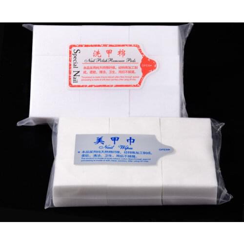1000PCS Nail Polish Remover Wipes Bath Manicure Gel Lint-Free Cotton Napkins For Nails Art Tools