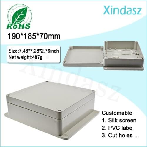 190*185*70mm Mounting Enclosures Wall mounted waterproof enclosure IP65 Plastic waterproof enclosures