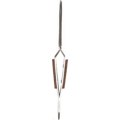1PC Stainless Steel Cross Locking Lock Tweezers Self Closing Jewelry Soldering Craft Repair Hand Tool Corrosion Resistant