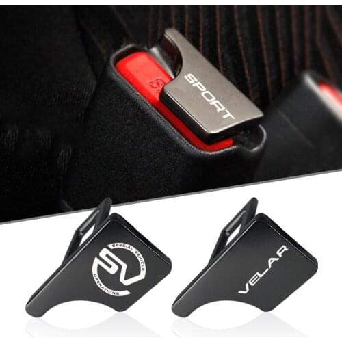 2pcs Car seat belt button for LAND ROVER discovery 5 RANGE ROVER VOGUE VELAR SPORT EVOQUE AUTO BIOGRANPHY Car Accessories
