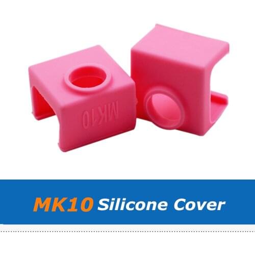 2pcs/lot 3D Printer Part 19*19*13mm MK10 Silicone Sock Cover For Reprap MK10 Heating Block