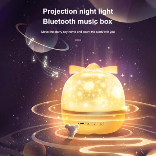 360 Rotatable Multicolor Changing LED Rechargeable Starry Sky Projector Night Light Universe Colorful Flashing Star Gift