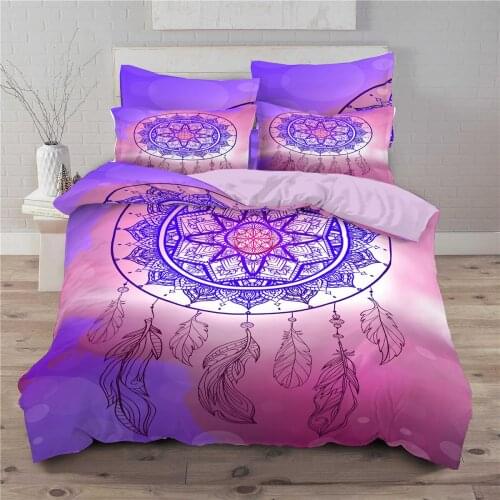 3D Bohemian Style Printed Duvet Cover Dream catcher Pattern Bedding Set 240x220 King Size Quilt Cover Pillowcase Single Queen