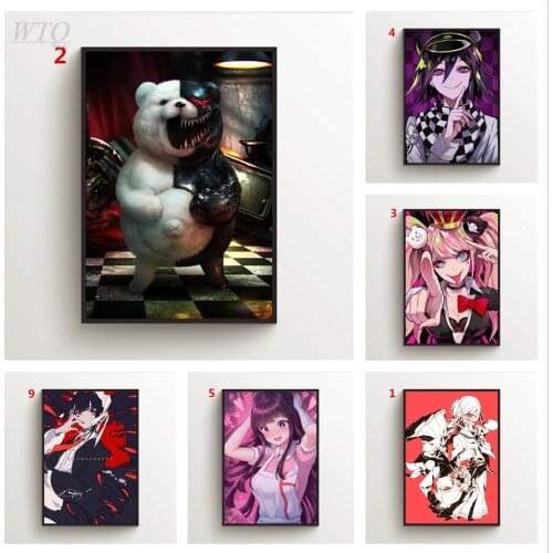 Danganronpa Anime Posters Canvas Painting Posters and Prints Wall Decor Posters Decoration Wall Art Photos for Childrens Room